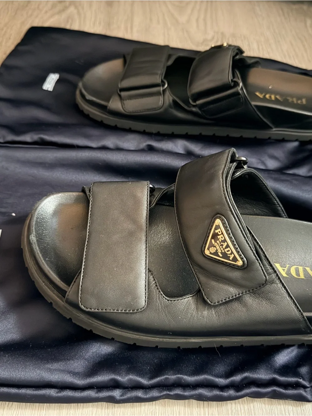 Prada Nappa Leather Slides - Picture 3 of 8
